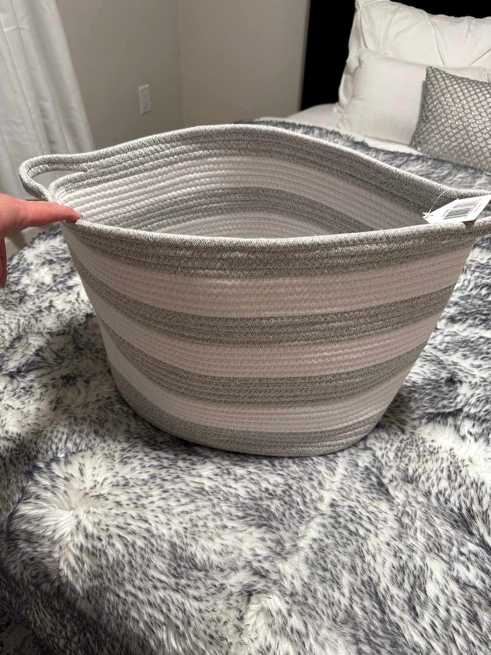 Mesa Inspired Living Cotton Rope Storage Basket